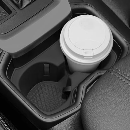 Front Cup Holder Compatible with Toyota 2019 2020 2021 RAV4 Accessories Silicone Material Insert Center Console Organizer - color: for Toyota 2019-2021 RAV4 (Front)