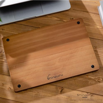 Shinpuru Wooden Valet Tray for Men, Nightstand Organizer with Leather Inlay, EDC Essentials Catchall Tray for Keys, Phone, Wallet, Watch, Earbuds - Bedside Desk Entryway Tray (Wood) - color: Brown