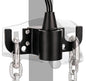 Aluminum Trailer Chain Holder, Trailer Towing Chain Organizer with 7 Way Rv Chain Plug Holder Cover, Heavy Duty Anti-Rust Cable Wire Harness Holder for 2" 2¼" Tongue Jack RV Camper Towing Accessories