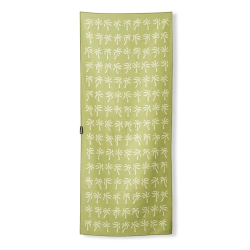 Nomadix Original Towel - Perfect for Beach, Pool, Travel, Camping, Yoga - Made with Recycled Materials - Super Absorbent - Sand Resistant - Breezy Palms Olive - 72.5x30 - color: Breezy Palms Olive