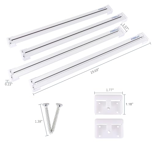 4-Pack Magnetic Tool Holder Strip - 19.7" Wall-Mount Organizer for Garage, Workshop, Workbench & Van Storage