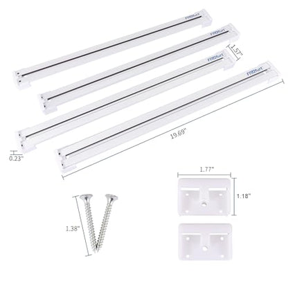 4-Pack Magnetic Tool Holder Strip - 19.7" Wall-Mount Organizer for Garage, Workshop, Workbench & Van Storage