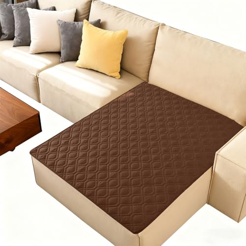 hyha Waterproof Dog Bed Blanket, Soft Pet Blankets, Waterproof Couch Cover for Dogs, Reversible Sofa Covers Washable for Furniture (40x50 Inch, Brown/Beige) - color: Brown+beige, size: 40x50 Inch