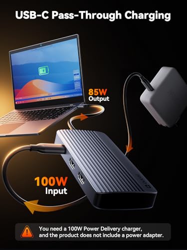 QUUGE Docking Station Dual Monitor 2 HDMI, 7 in 1 USB C Hub with Dual HDMI 4K, PD Charging, 5Gbps USB 3.0, 3 USB2.0, USB C Docking Station for Dell XPS/HP/Lenovo/Surface/Yoga etc