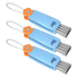 3 in 1 Cup Lid Gap Cleaning Brush Set, Multifunctional Bottle Clean-ing Brush, Cup Lid Gap Cleaner, Home Kitchen Crevice Cleaning Brush Tools (Blue) - color: Blue