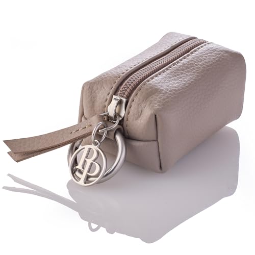 Rein - The Recycled Vegan Leather Pouch Durable Heavy Duty Bag Holder, Leash Attachment Made With Sustainable Materials, Custom Hardware for Small, Medium & Large Dogs, Dappled Cashmere - color: Dappled Cashmere, size: One Size