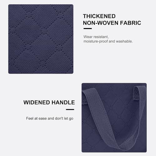 Heavy-Duty Storage Bags with Zipper Waterproof Moving & Travel Storage Organizers Foldable Reinforced Handles for Clothes, Bedding,Blankets Space-Saving