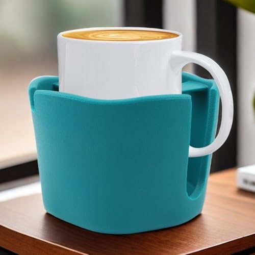 Suction Cup Holder Tip-Proof Desk Cup Holder with Removable Design | Non-Slip Base & for Desk, RV, Boat (Blue). - color: Blue