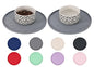 Comtim Waterproof Dog Food Mat - 2 Pack Silicone Pet Food Mat Dog Food Bowl Mats Cat Water Mats Eating Tray, Non-Slip Pet Placemat with Lip for Messy Drinkers to Protect Floor,Light Grey 11" - color: Light Grey