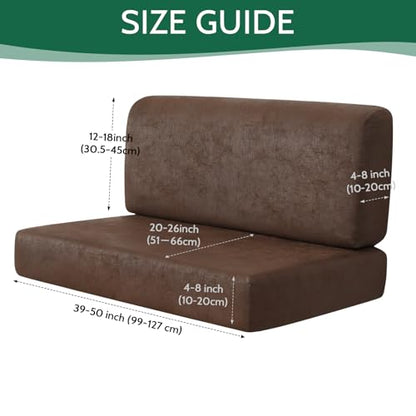 FUANGUI RV Dinette Cushion Covers Stretch Camper Cushion Cover Booth Seats Replacement RV Cushion Covers Washable Sofa Furniture Protector - color: Crackle-coffee