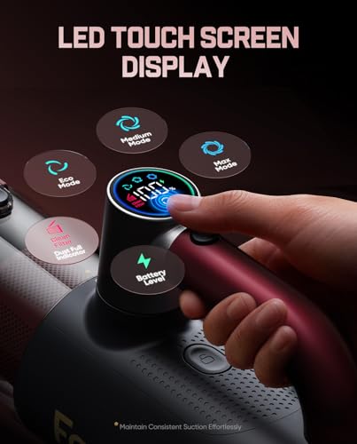 Fanttik Cruise V11 APEX Handheld Vacuum Cordless, 4-in-1 Vacuum Cleaner for Pet, AxLoop 180° Rotatable Handle, LED Touch Screen, 3 Suction Modes for Home Corners, Couches, Crevices