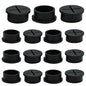Desk Grommet, 1 in 25 mm Silicone Rubber Grommets, Black Desk Hole Cover for Cables, Flexible Wall Cord Pass Through Grommet for Office Table Computer Home Furniture Wire Organizer-15 Pcs - size: 1"(25 mm)-15Pcs, style: Black