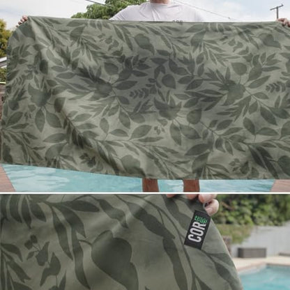COR Surf Microfiber Beach Towel, Quick Dry Travel Towel with Mesh Bag, 62 x 30 Inch, Made from Recycled Materials (Kona) - style: Kona