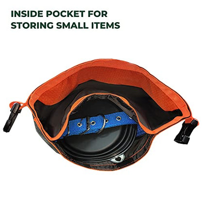 FXW Dog Food Travel Bag，Large Capacity for Travel Kibble Storage Perfect for RV Road Trips, Camping, Longterm Dog Boarding Gear Accessories Gray, 21 Cups - size: 5L