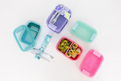 Ello Lunch Stack Bento Box, 2-Pack Guava One Size - color: Guava