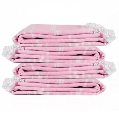 Cotton Turkish Beach Towel with Towels Oversized 36"x72" Pool Absorbent Extra Large Quick Dry Sand Travel Towel (Peony Plush, 4 Pack) - color: Peony Plush, size: 4 Pack