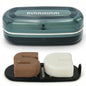 AIMAIAIMAI Shampoo Bar Holder Travel Case for Two Bars – Compatible with Kitsch Solid Shampoo & Conditioner Bars, Large Soap Container for Bathroom or Travel (Blue Style A-Large) - color: Blue Style A-large