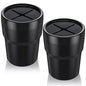 FIOTOK Car Trash Can with Lid, Mini Auto Garbage Can Leakproof Vehicle Trash Bin Fits Cup Holder in Console or Door for Automotive Car, Home, Office, Kitchen, Dinning Room 2 Packs