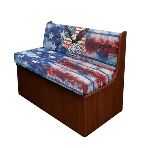 American Flag Eagle RV Dinette Cushion Covers Booth Set, RV Sofa Covers Washable RV Split Bench Seat Cover for Dinette 250th Anniversary Decoration - color: 250th Anniversary American Flag Eagle