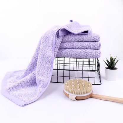 Everplush 4-Piece Premium Hand Towel Sets: Super-Soft, Highly Absorbent & Quick Drying Bathroom Towels – Versatile for Hotel, Bathroom, Shower, Spa, 16x30 Inches (Lavender, 16" x 30") - color: Lavender