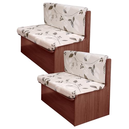 FUANGUI RV Dinette Cushion Covers - Stretch Camper Cushion Booth Seats Replacement - Washable Sofa Furniture Protector (B2, 2 Bench & 2 Backrest Covers) - color: B2