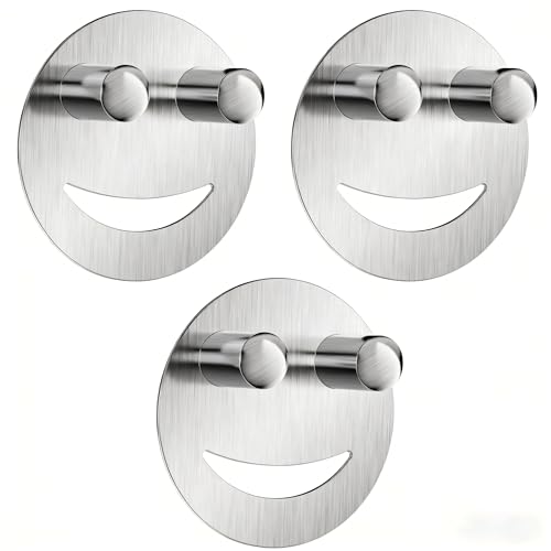 Yoshiky 3 Pack Stainless Steel Smiley Face Dish Sponge Holder, Silver Sink Caddy Organizer Storage with Suction Cup for Kitchen, Kitchen Accessories Decor Scrubber-Silver - color: Silver, size: 3pack