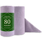 Jessy Home 80 Pack Microfiber Cleaning Cloth Roll Reusable Paper Towels 12"x12" Tear Away Cloth, Microfiber Towels for Cars, Wash Cloths, Lint Free Rags for House, Kitchen,Window,Cleaning Supplies - color: Light Purple