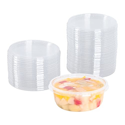 Karat PET Round Deli Container (117mm) (lid) - size: lid