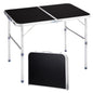 3.0 Ft Folding Portable Camping Table with Adjustable Height Legs, RV Dining Tables, Grill, DJ, BBQ, Dining, Picnic, Cooking, Beach, Garden, Black - color: Black, size: 3 FT