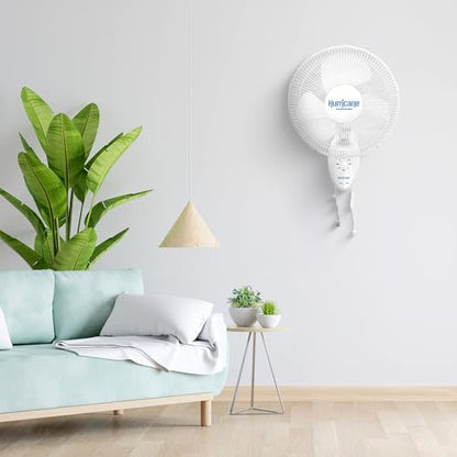 Hurricane Supreme 12” Portable Oscillating Wall Mount Fan, Space Saving, Powerful, and Quiet 3 Speed Airflow, Adjustable Tilt for Home and Workshop - style: 12" Supreme