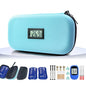 Gosemai TSA Approved Insulin Cooler Travel Case Medication Cooler for Travel with Thermometer Temperature Display Diabetic Medication Organizer Medical Travel Cooler Bag with 2 Ice Pack (Light Blue) - color: Light Blue
