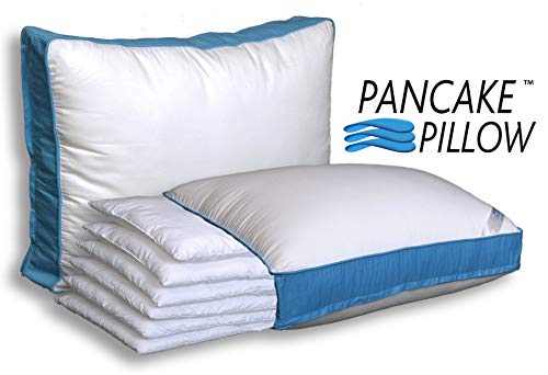 Pancake Pillow The Adjustable Layer Pillow. Custom Fit Your Perfect Pillow Height. Queen Size Luxury Pillow. - size: Queen