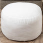 Asuprui Pouf Filler PP Cotton Footstool Pouf Stuffing Pouf Insert Ottoman Filler Bean Bag Filler 20x20x12 Inches Round - color: White