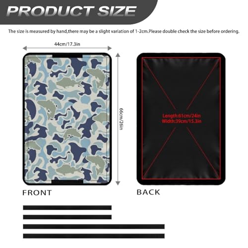 Camo Hunting Fish RV Door Shade Window Cover Fashion Camper Door Window Blackout Shade Foldable Sun Blackout Fabric Curtains for Camper Trailer Coverings - color: Camo Hunting Fish Print