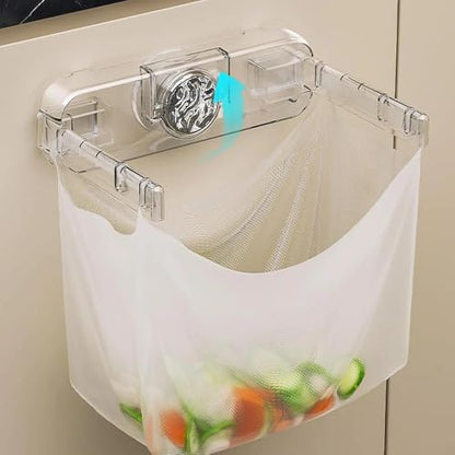 Temvue Kitchen Trash Bag Holder,Suction Cup Plastic Bag Holder,Grocery Bag Holder