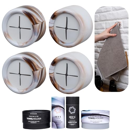 HEFA Towel Holder, Towel Hooks, Dish Towel Holder, Kitchen Organization, Bathroom Accesories, Kitchen Towel Hook, Kitchen Towel Holder, Christmas Gift, Kitchen Gadgets 4 Pack - color: White Nebula, size: 4 Pack