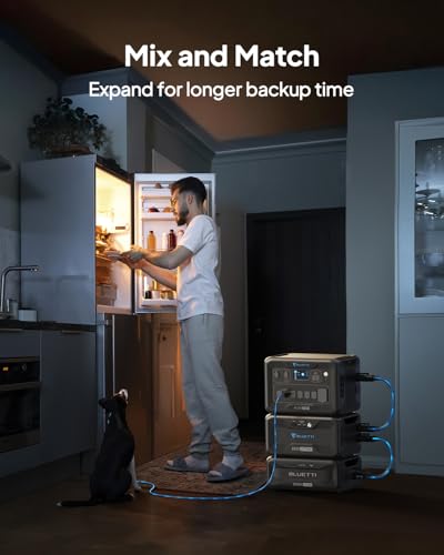BLUETTI B300K Expansion Battery, 2764.8Wh LiFePO4 Pack for Power Station AC200L AC300 AC500 AC200MAX, Extra Battery for Home, Emergency, Road Trip - style: ‎BLUETTI B300K for AC300