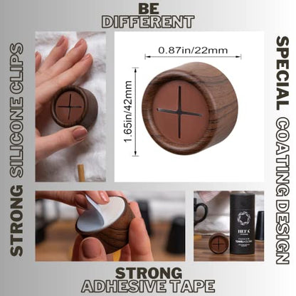 HEFA Towel Holder & Hooks - Kitchen & Bathroom Organization Set, 4 Pack , Gadgets - color: Mahogany Brown, size: 4 Pack