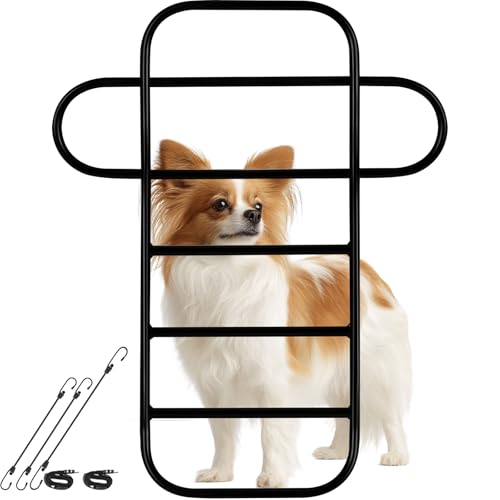 Metal Car Dog Barrier for Small to Medium Dog,Hard to Climb Over,Durable Pet Barrier for Car,Elastic Ropes & Buckle Straps Firmly Fixed,Easy Installation,Limited Lifetime Warrnaty - size: Small