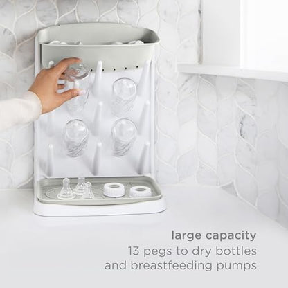 Ubbi Vertical Baby Bottle Drying Rack, Space Saving Countertop Drying Rack Baby Organizer, Oat - color: Oat Vertical Drying Rack