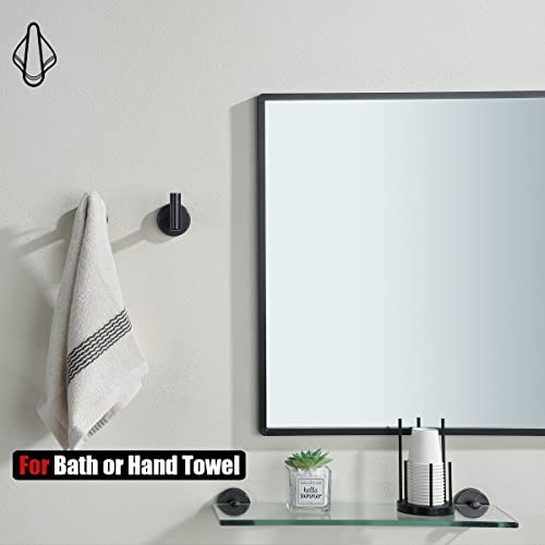JQK Bathroom Hardware Set Oil Rubbed Bronze, 5-Piece Bath Accessories Set Wall Mount Includes 24 in Towel Bar, 9 in HT Bar, TP Holder, Towel Hook x 2, BAS105-ORB - color: Oil Rubbed Bronze