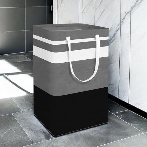 Foldable Laundry Basket，Large Laundry Baskets with Handles,Waterproof Laundry Hamper,Collapsible Laundry Hampers for Clothes Organizer 80L (Black&Red&Green&Purple) - color: Black&Red&Green&Purple