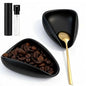 Ceramic Coffee Bean Dosing Cup + Sprayer Gift Set, Spoon Rest, Mini Coffee Spoon Holder for Tea Spoons Stirrers, Coffee Station Decor, Espresso Coffee Bar Accessories & Essentials(Not Include Spoon)