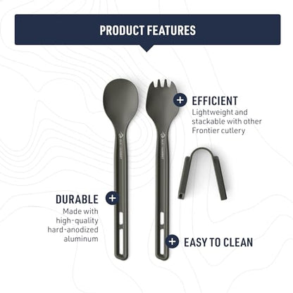 Sea to Summit Frontier Ultralight Cutlery Set, Long Handle Spoon and Spork - style: Long Handle Spoon & Spork