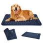 EMPSIGN Fancy Dog Bed Mat, Pet Bed Pad Reversible (Cool & Warm), Machine Washable Crate Pad, Pet Sleeping Mat for Small to XXX-Large Dogs, Navy, Star Pattern,XXL (48inch X30inch X1.1'') - color: Navy, size: XXL (47.2"x28.3"x1.1")