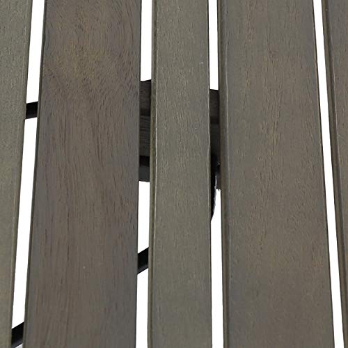 Christopher Knight Home Howard Outdoor Acacia Wood Folding Side Table, Gray Finish - color: Gray Finish