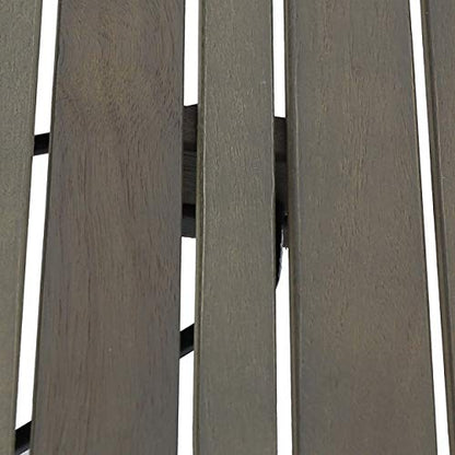 Christopher Knight Home Howard Outdoor Acacia Wood Folding Side Table, Gray Finish - color: Gray Finish