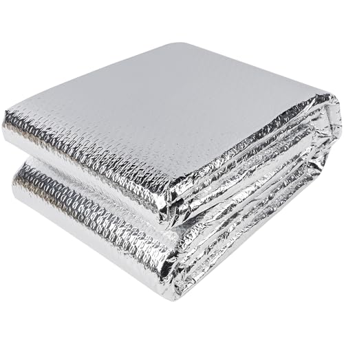 winemana Window Insulation Roll, 59IN x 8FT Reflective Heat Shield Bubble Film, Double-Sided Aluminum Foil Insulation, Weatherproof Garage Door Cover for Windows, RV, Basement, Winter & Summer - size: 59 in x 8.2 ft