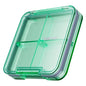 Small Pill Box, Travel Pill Organizer, Small Pill Case, Pill Container for Purse 4 Compartments, Daily Compact Travel Medicine Holder for Vitamins Medication (Green) - color: Green