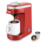 CHULUX Mini Coffee Maker for K Capsule, Single Serve Coffee Maker for One Cup Americano, Lightweight Pod Coffee Machine, Red - color: Red